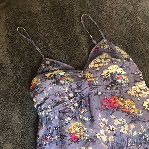 American Eagle Purple Floral Sundress, Size 6